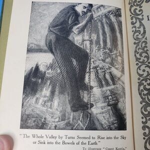 Vintage Green 1915 French Novels HB Book The Lock & Key Library